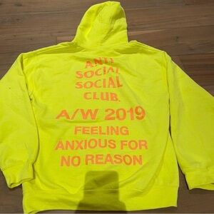 Anti Social Social Club Neon Hoodie - Size M